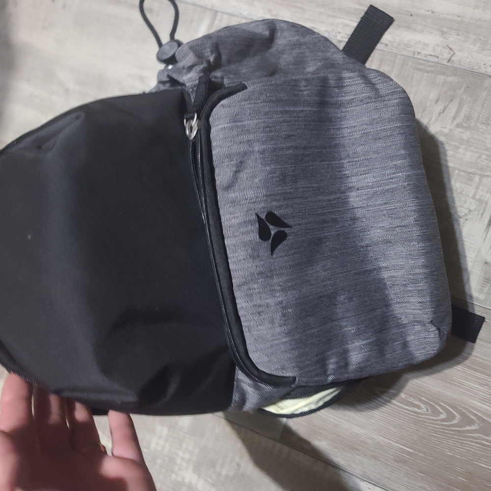 Gray and Black Backpack